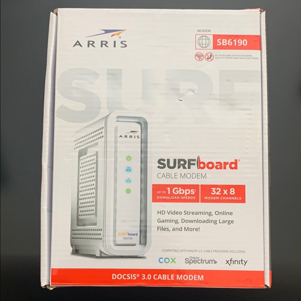 ARRIS SURFboard  SB6190 DOCSIS 3.0 cable Modem NEW UNOPENED